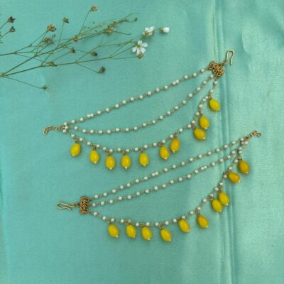 Elegant Handcrafted Ear Chain – Timeless Grace for Every Look