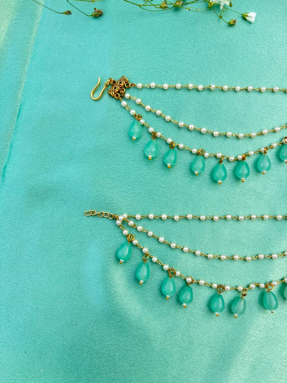 Elegant Handcrafted Ear Chain – Timeless Grace for Every Look - Image 2