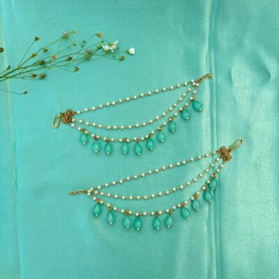 Elegant Handcrafted Ear Chain – Timeless Grace for Every Look