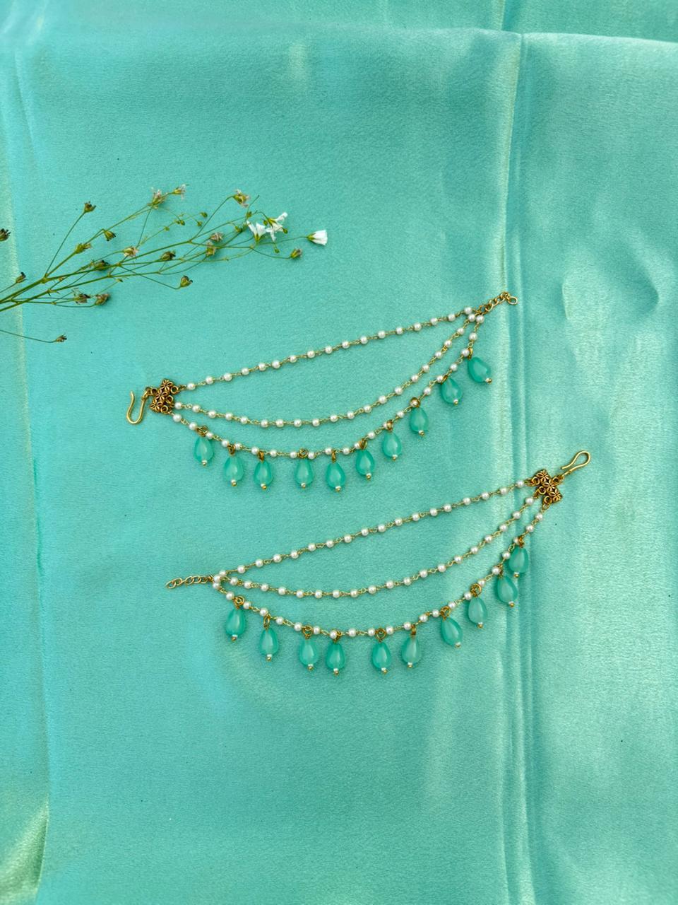 Elegant Handcrafted Ear Chain – Timeless Grace for Every Look