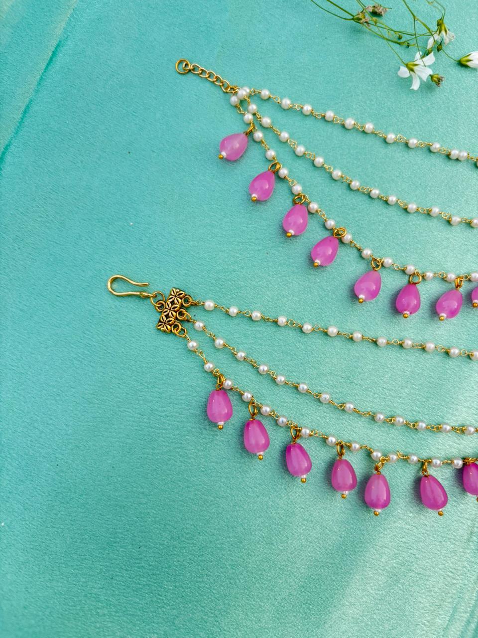 Elegant Handcrafted Ear Chain – Timeless Grace for Every Look - Image 2