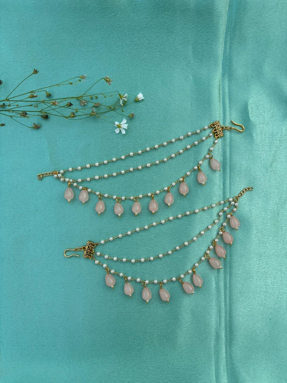 Elegant Handcrafted Ear Chain – Timeless Grace for Every Look