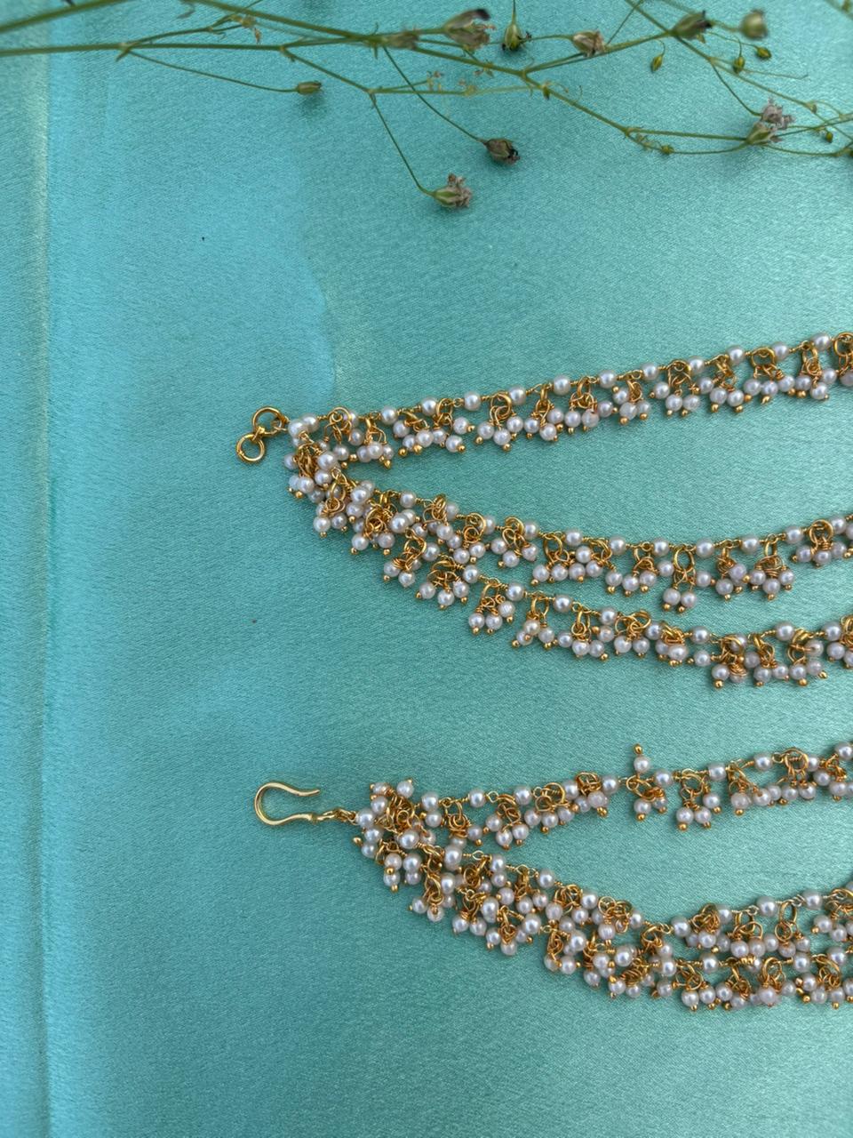 Handcrafted Ear Chain with Gold Finish - Image 2