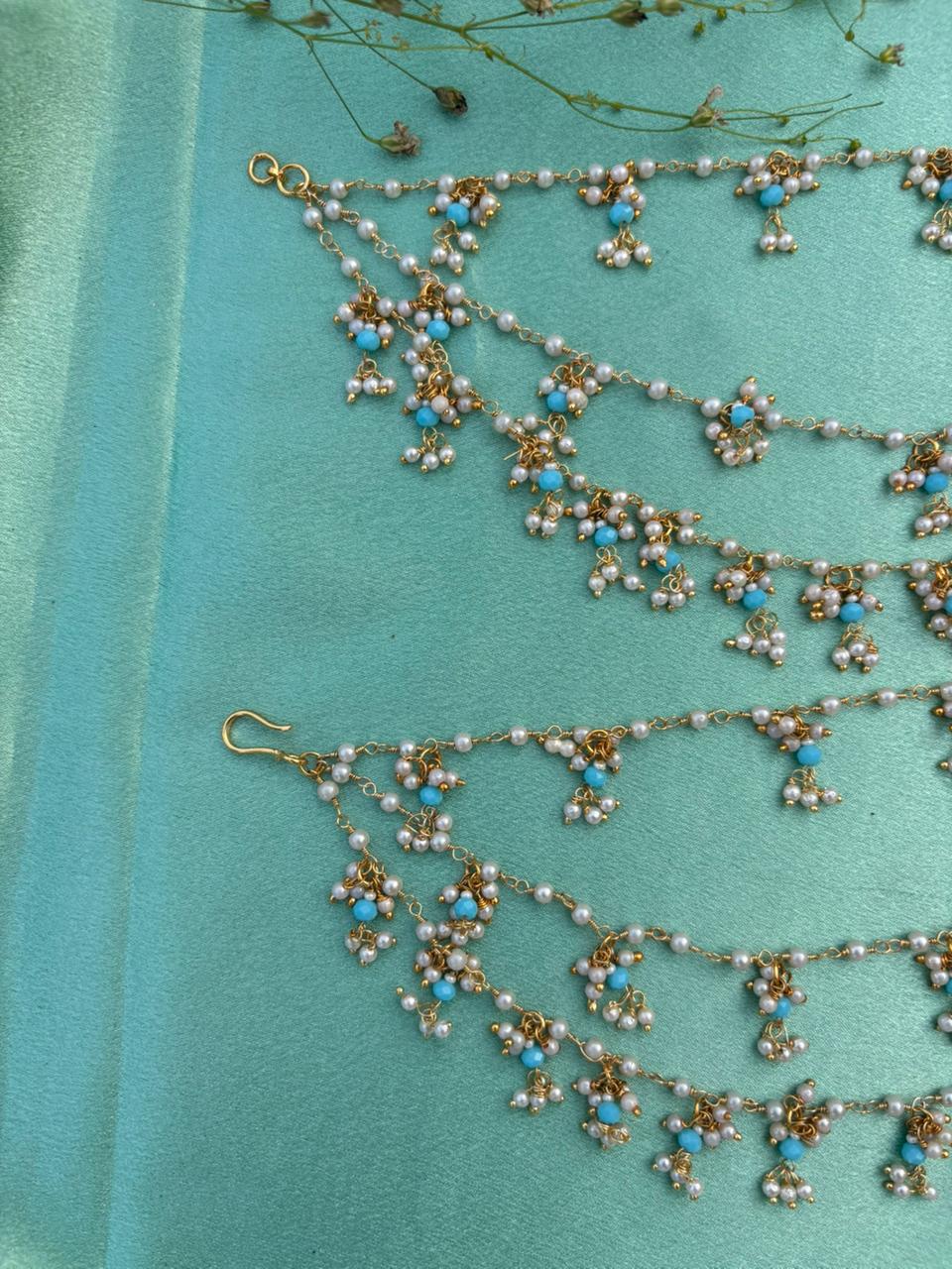 Handcrafted Ear Chain with Gold Finish - Image 2