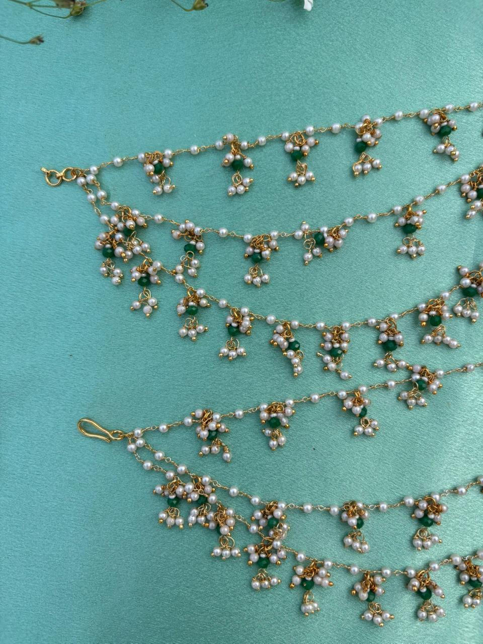 Handcrafted Ear Chain with Gold Finish - Image 2