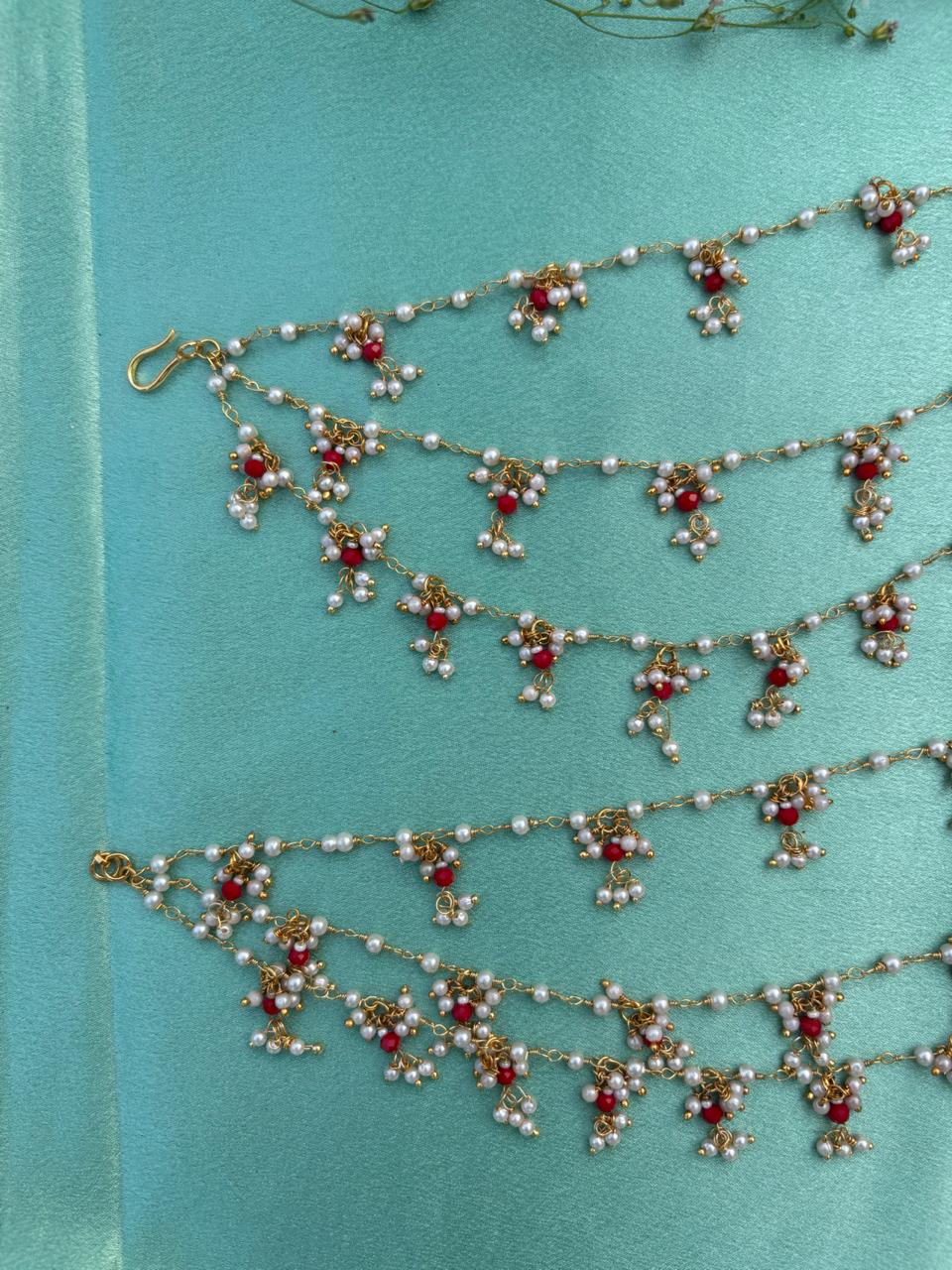 Handcrafted Ear Chain with Gold Finish - Image 2