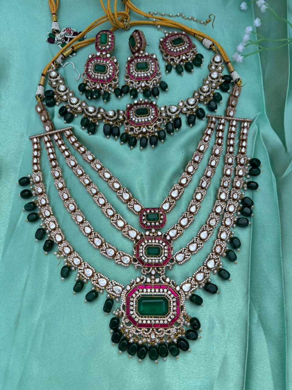 Brakha R&G Kundan Necklace Set - Image 8