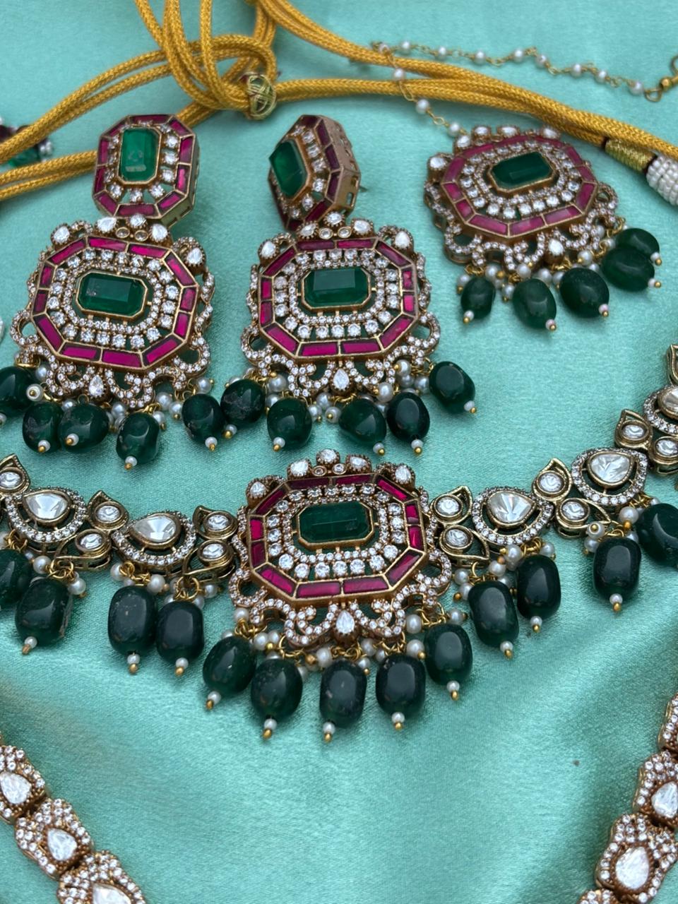Brakha R&G Kundan Necklace Set - Image 7