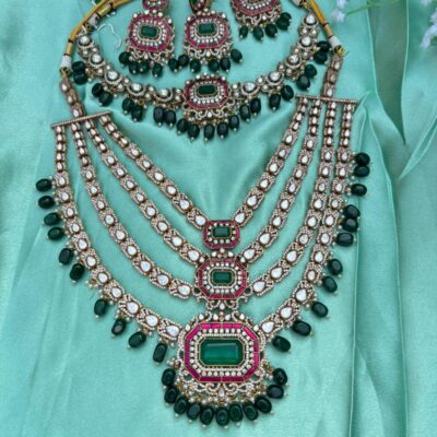 Brakha R&G Kundan Necklace Set