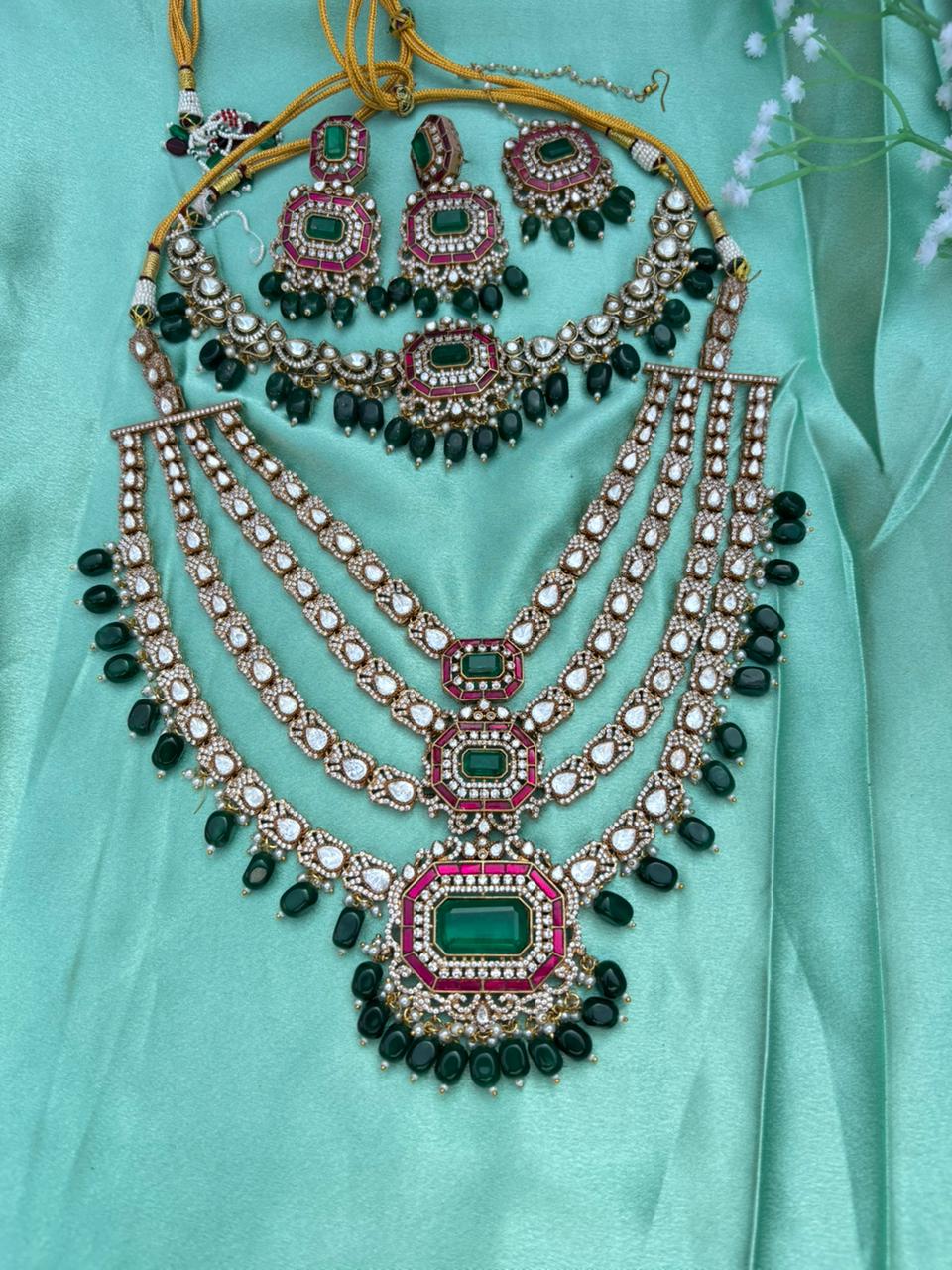 Brakha R&G Kundan Necklace Set