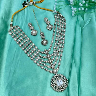 Victorian Polki Kundan Layered Necklace