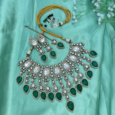 Kaasni Polki Bridal Necklace Set