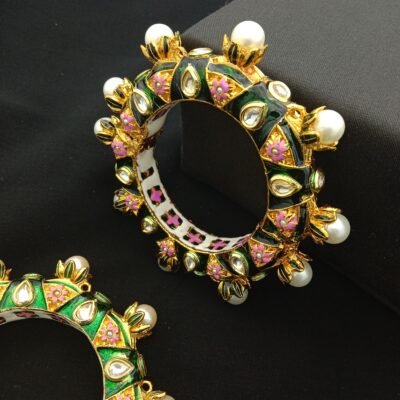 Traditional Meenakari Bridal Bangle Set (Pack Of 2)