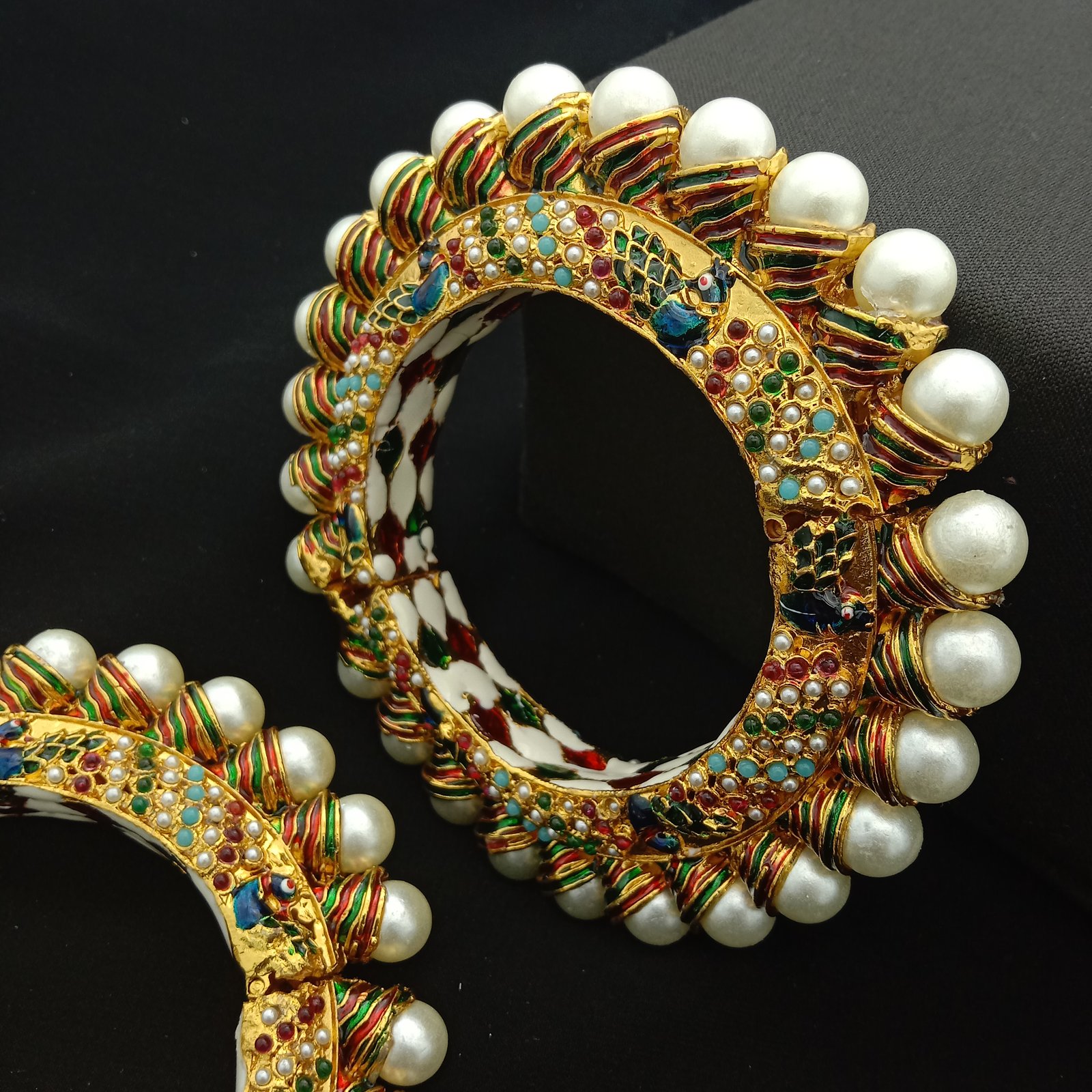 Traditional Meenakari Bridal Bangle Set (Pack Of 2)