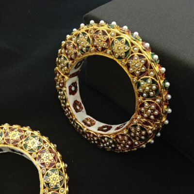 Traditional Meenakari Bridal Bangle Set (Pack Of 2)