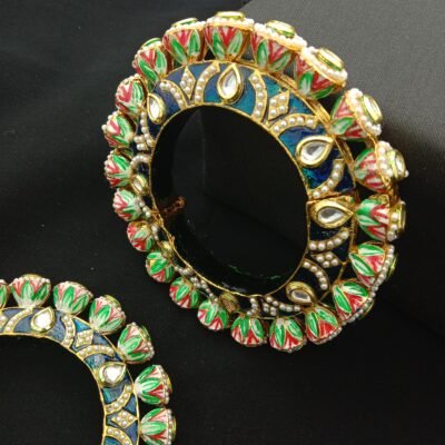 Traditional Meenakari Bridal Bangle Set (Pack Of 2)