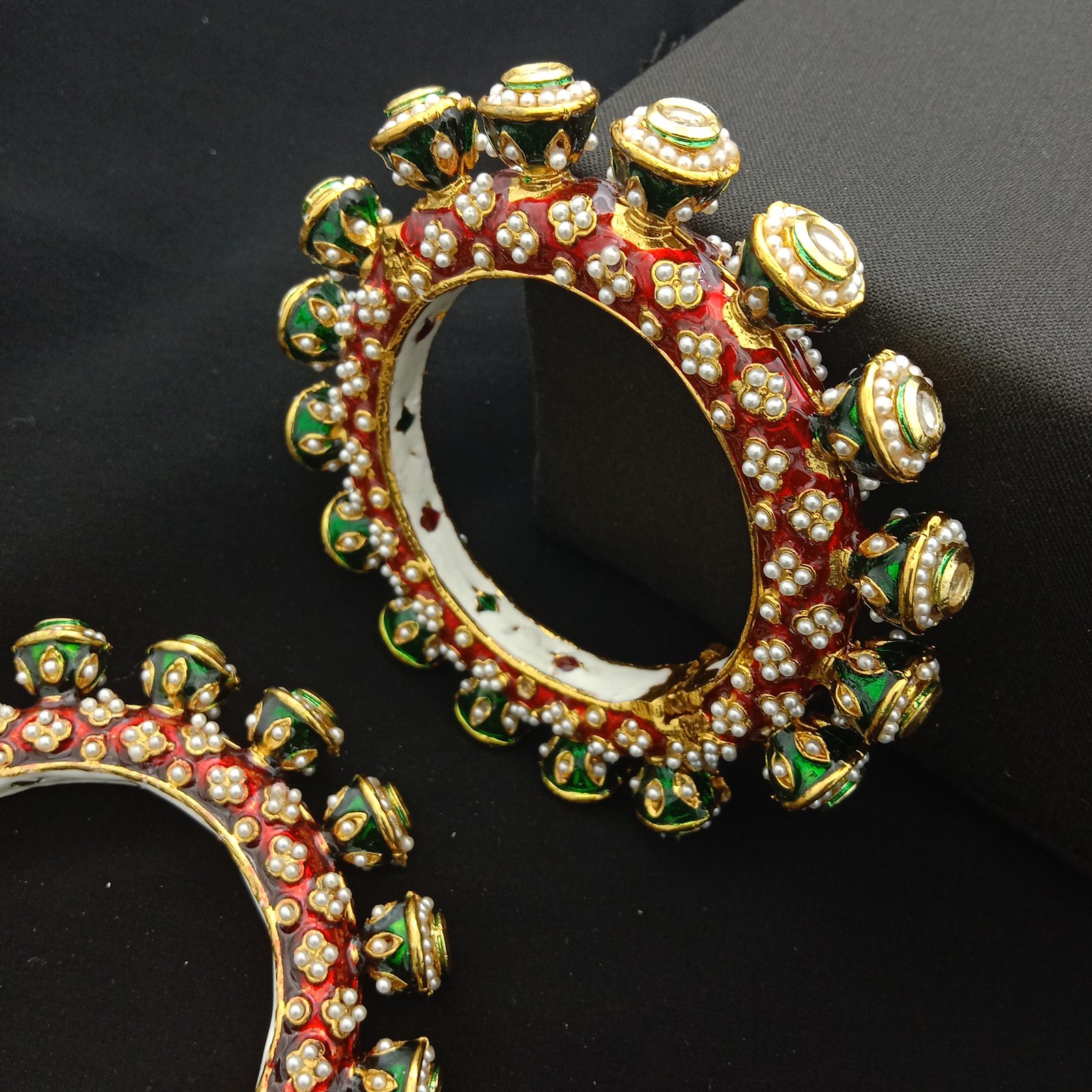 Traditional Meenakari Bridal Bangle Set (Pack Of 2)