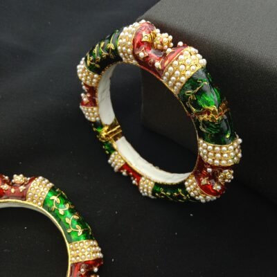 Traditional Meenakari Bridal Bangle Set (Pack Of 2)