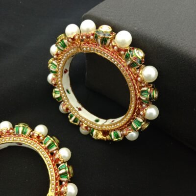 Traditional Meenakari Bridal Bangle Set (Pack Of 2)