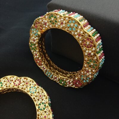 Traditional Meenakari Bridal Bangle Set (Pack Of 2)