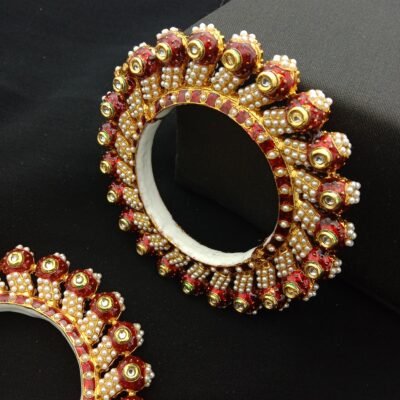 Traditional Meenakari Bridal Bangle Set (Pack Of 2)