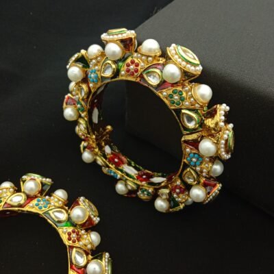 Traditional Meenakari Bridal Bangle Set (Pack Of 2)
