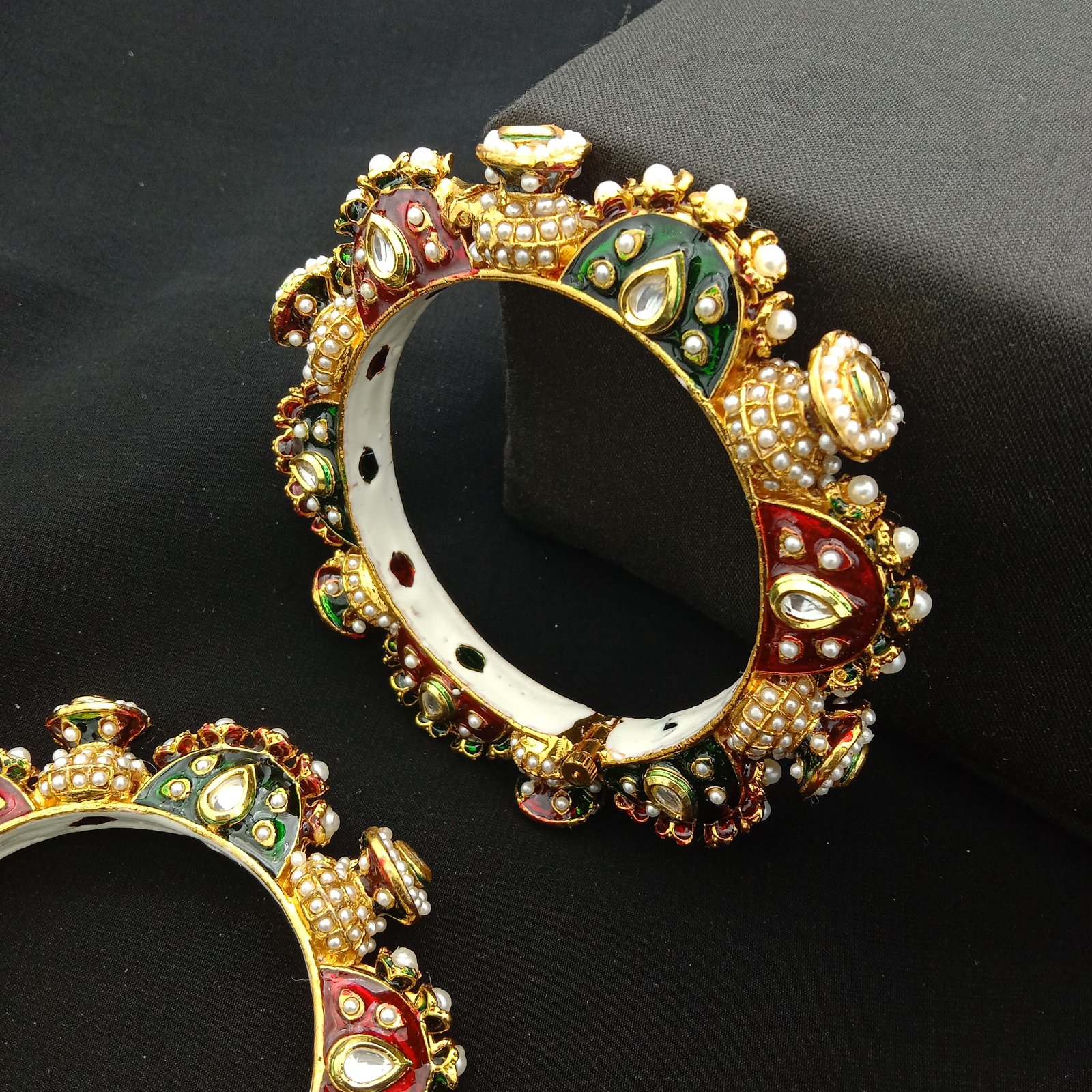 Traditional Meenakari Bridal Bangle Set (Pack Of 2)