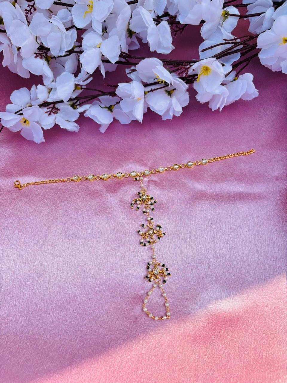 Kundan Haathphool Hand Harness (Pack Of 2)