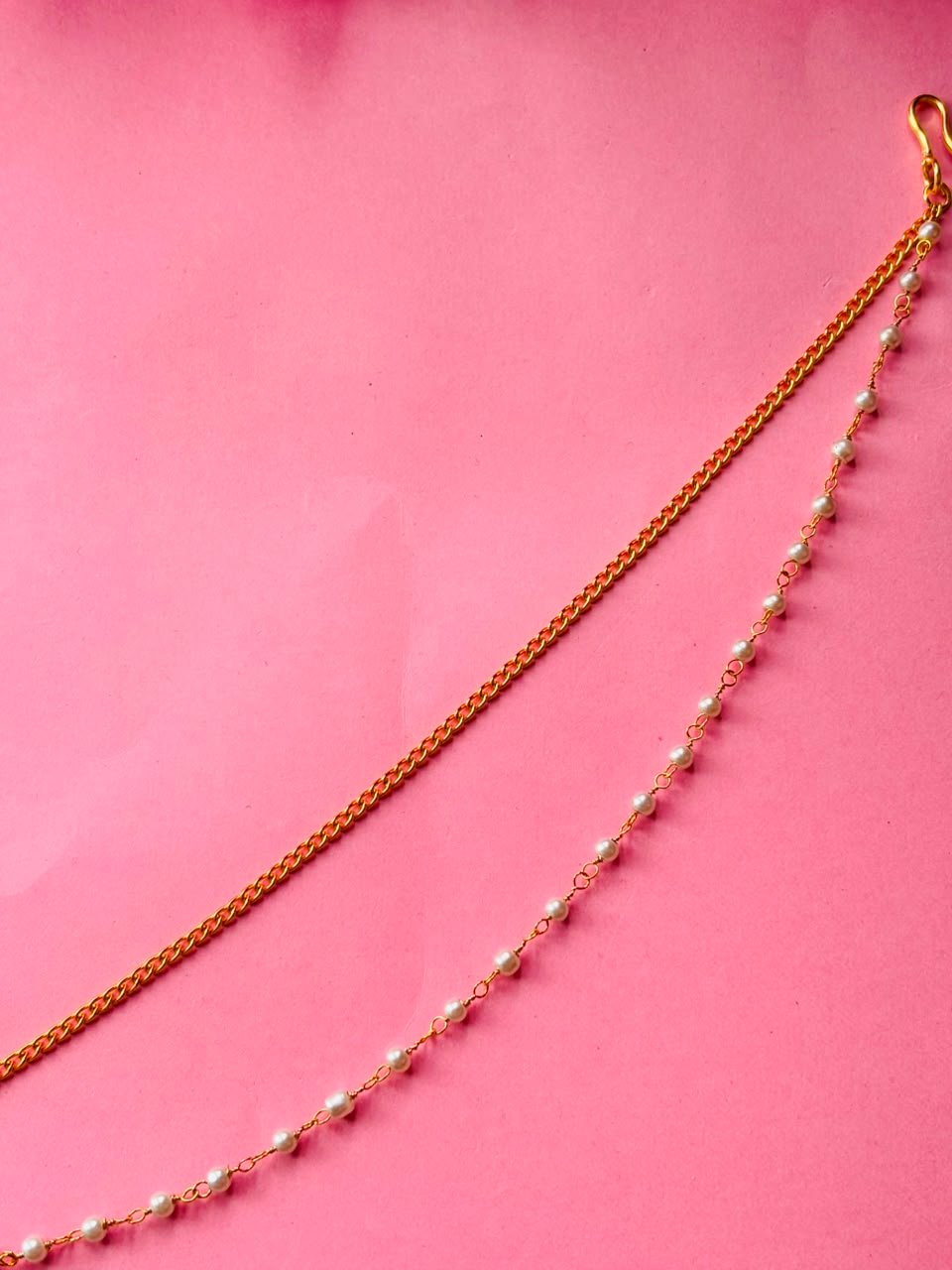 Delicate Kundan & Pearl Mathapatti - Image 5
