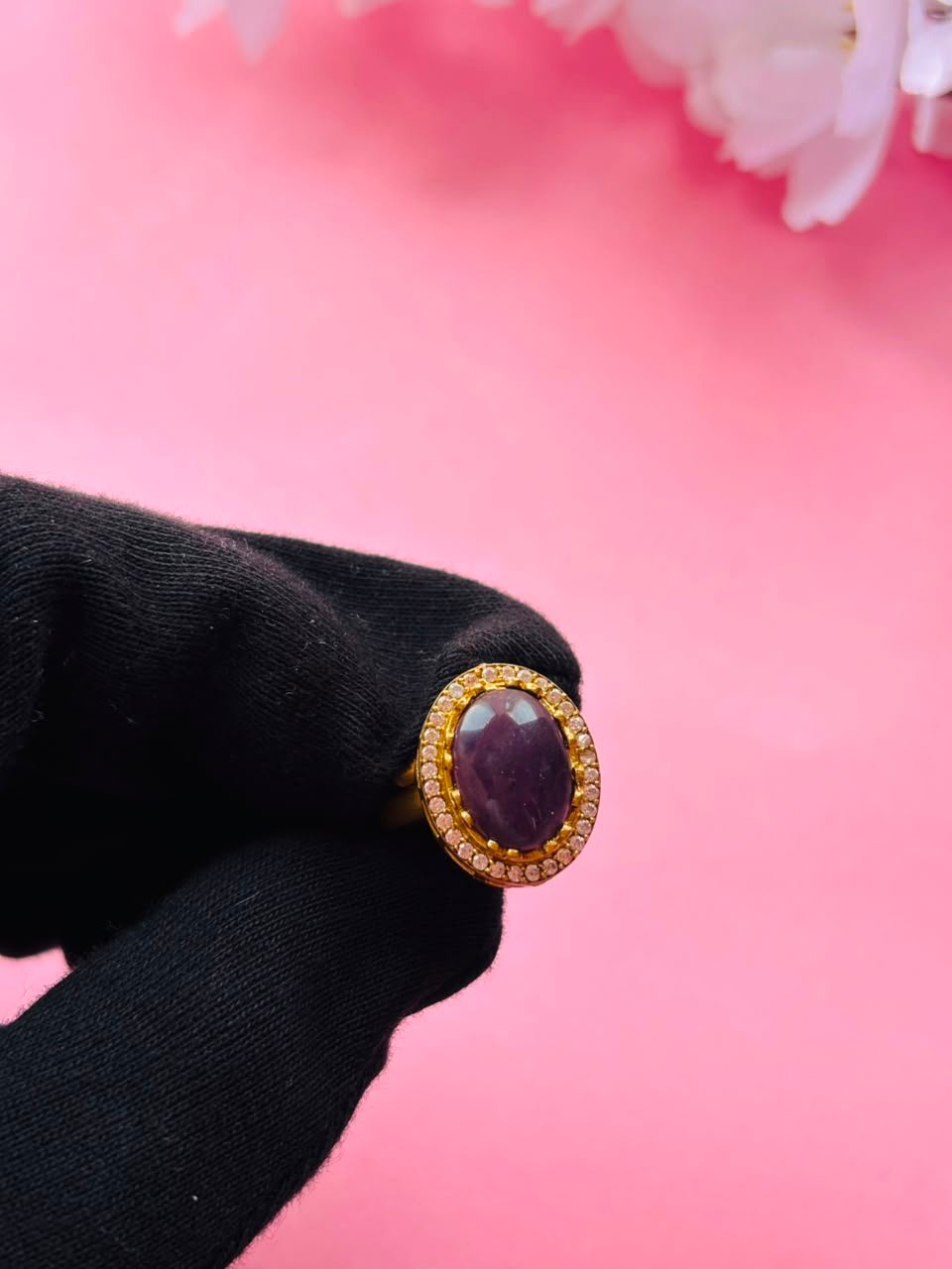 Handcrafted Minimalist Gemstone Ring - Image 3