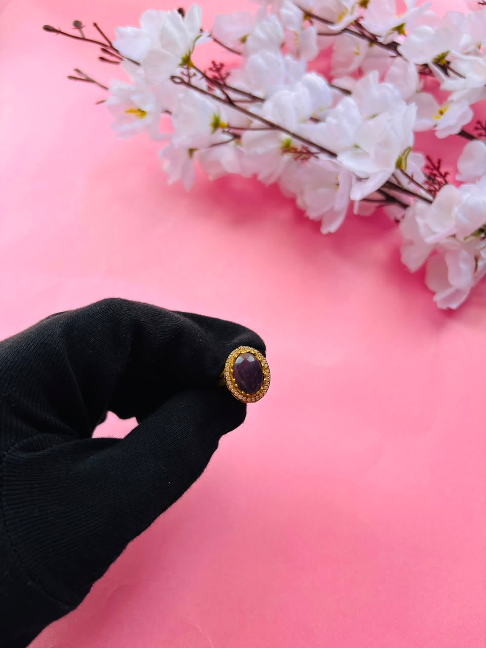 Handcrafted Minimalist Gemstone Ring - Image 2