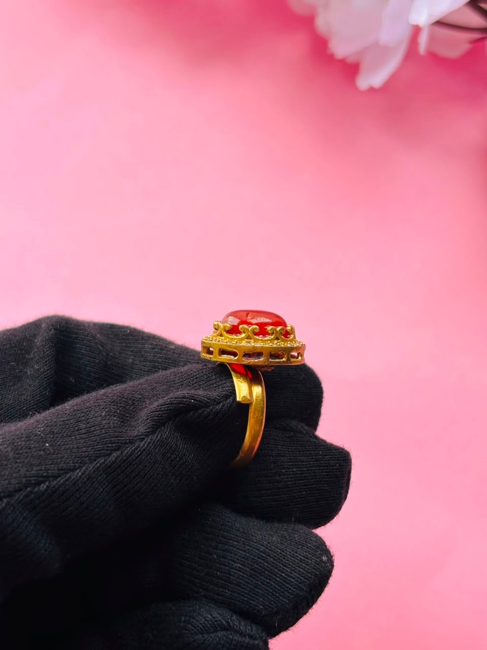 Handcrafted Minimalist Gemstone Ring - Image 5