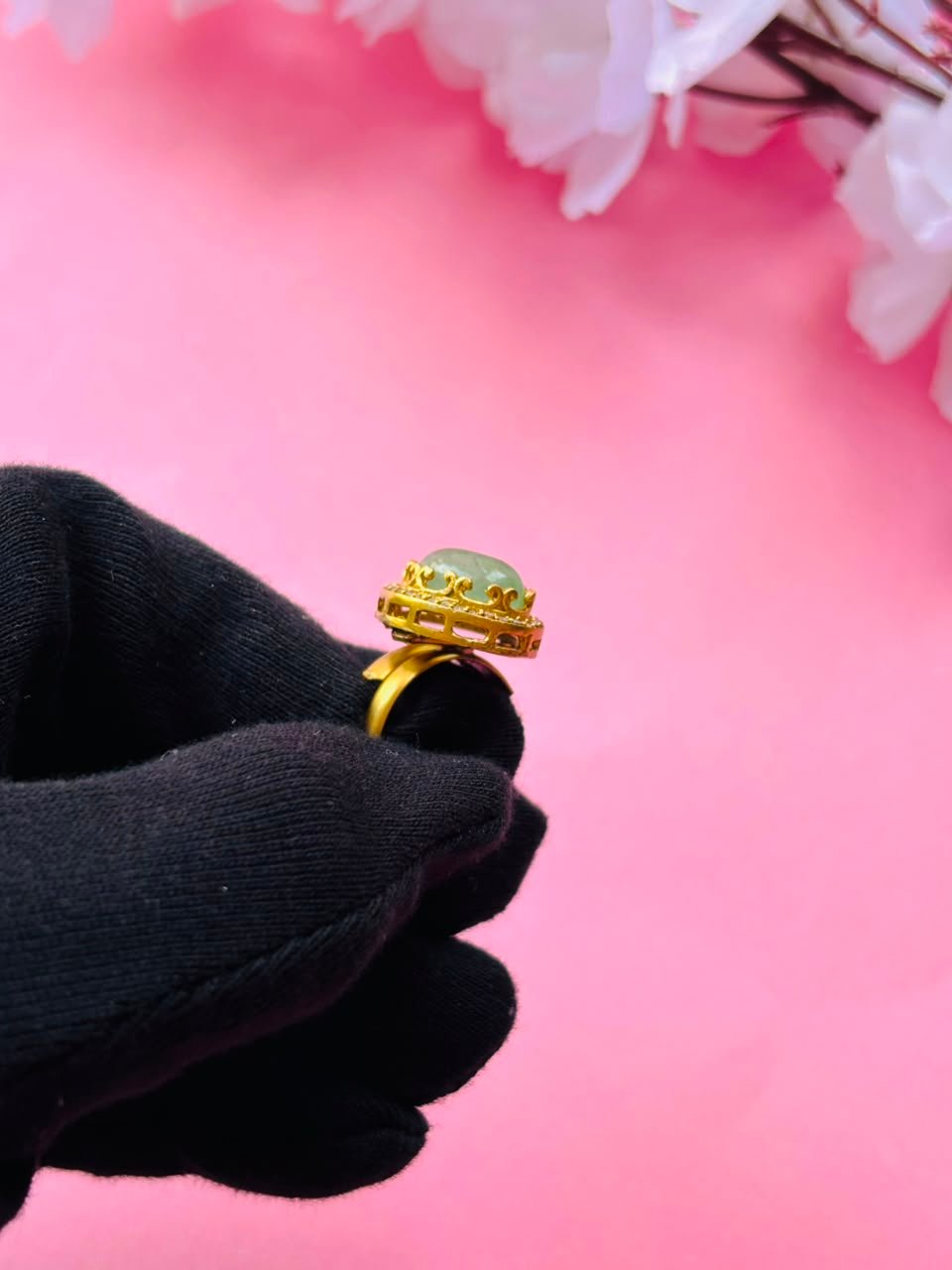Handcrafted Minimalist Gemstone Ring - Image 5