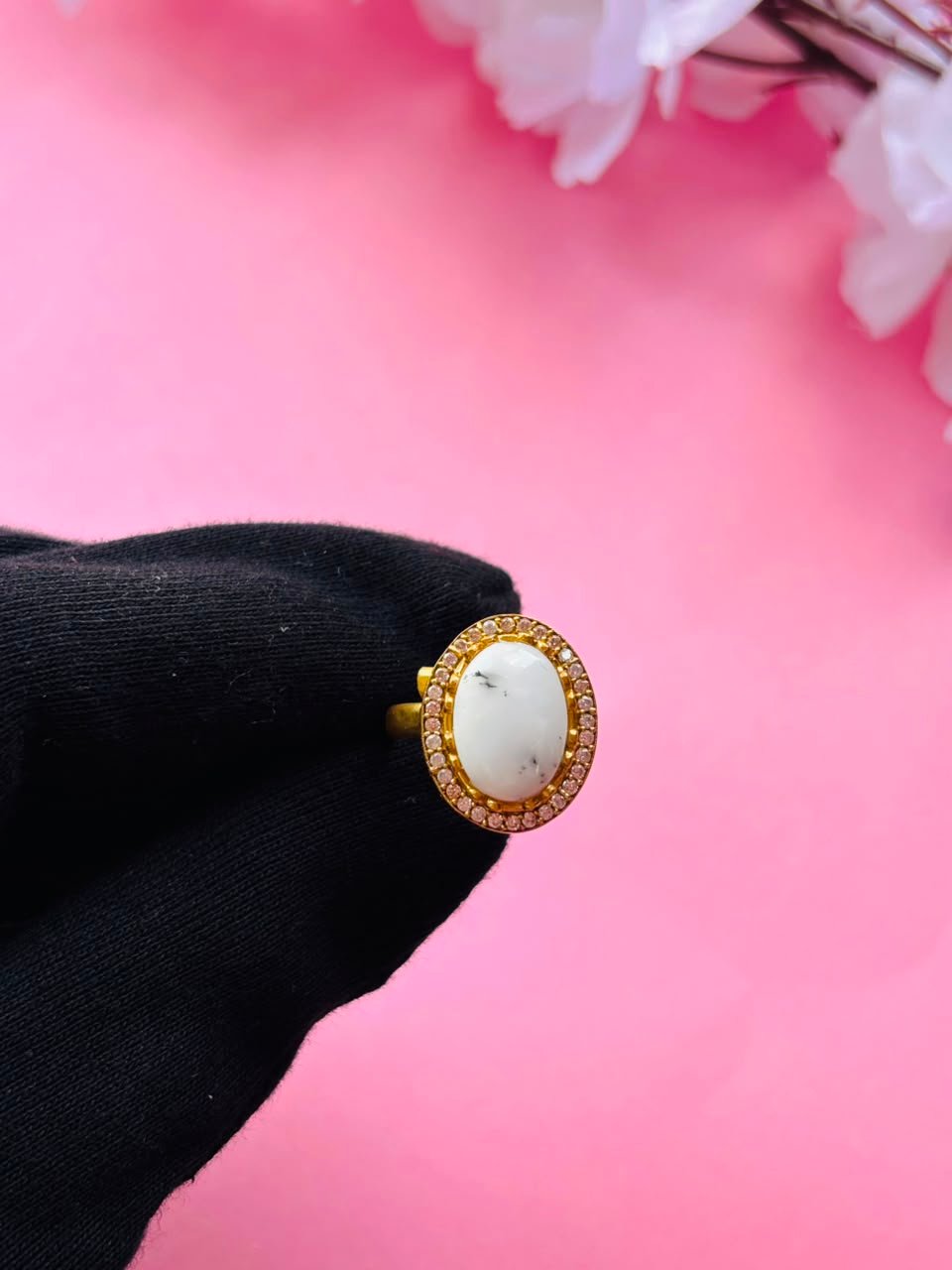 Handcrafted Minimalist Gemstone Ring - Image 3