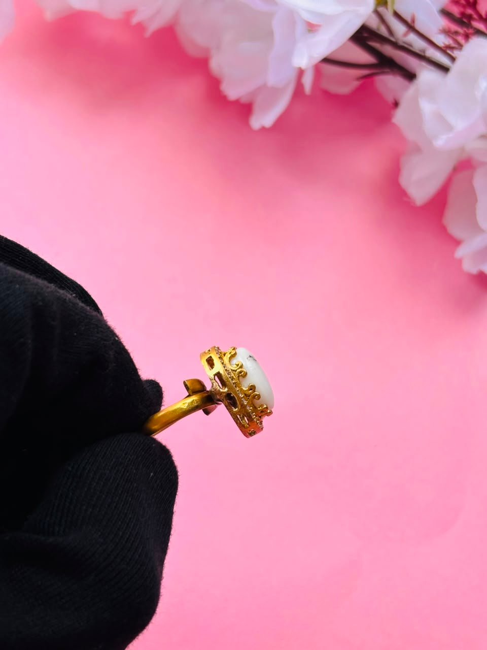 Handcrafted Minimalist Gemstone Ring - Image 5