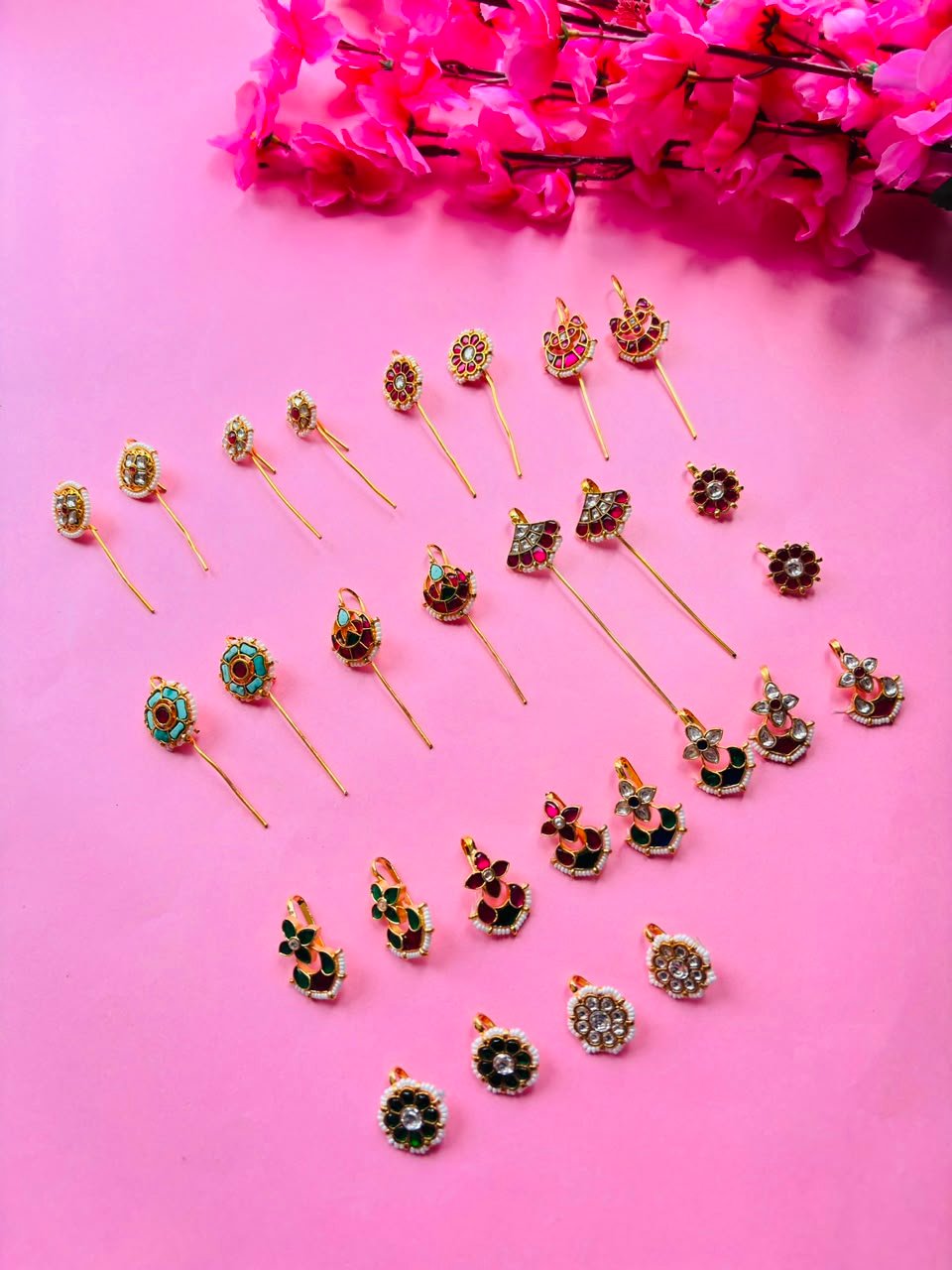 Gold Plated Kundan Ear Cuff - Image 8