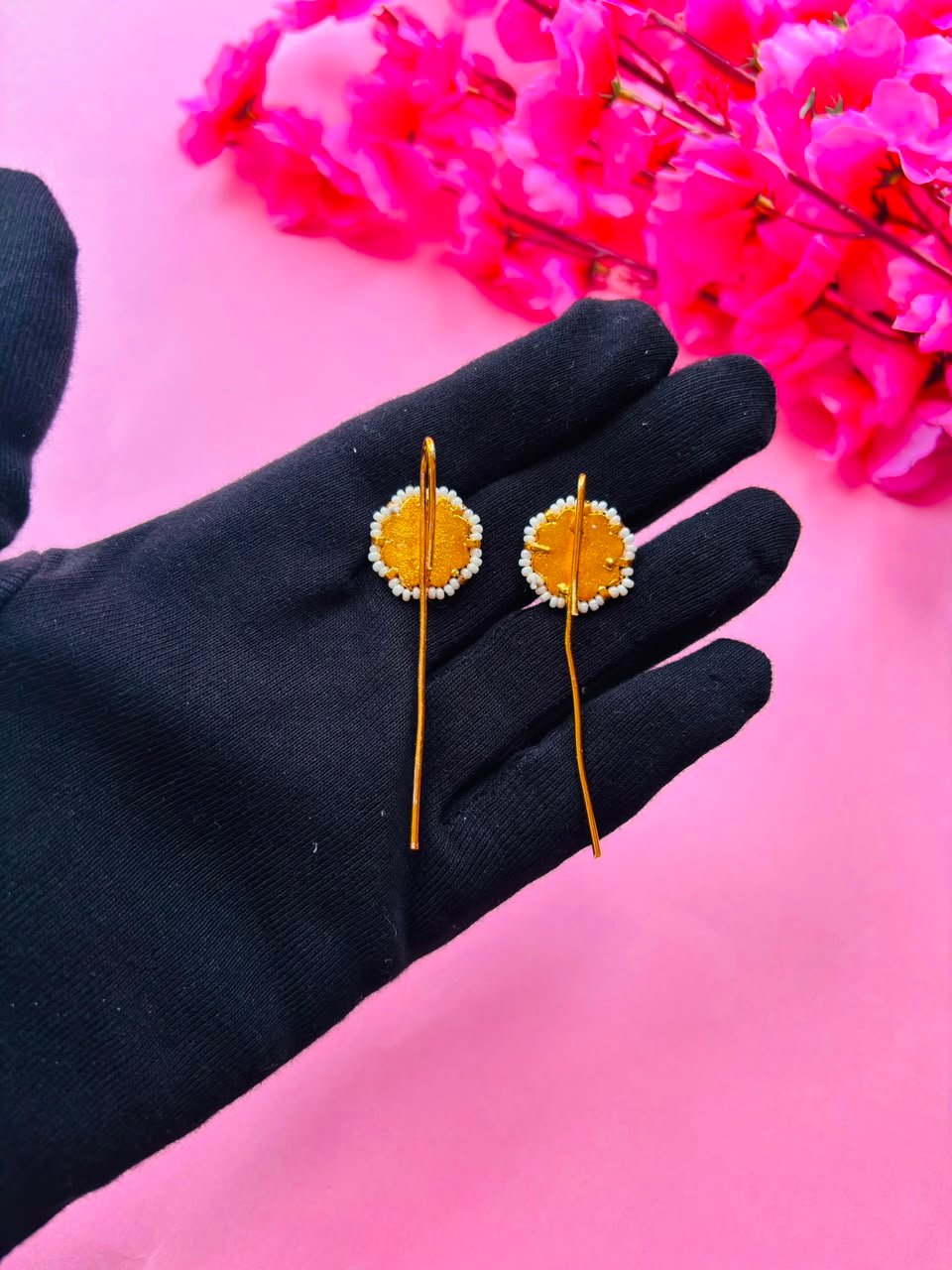 Gold Plated Kundan Ear Cuff - Image 7
