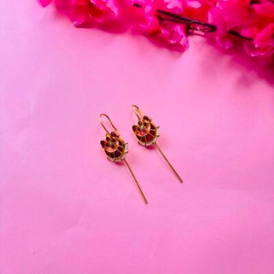 Gold Plated Kundan Ear Cuff