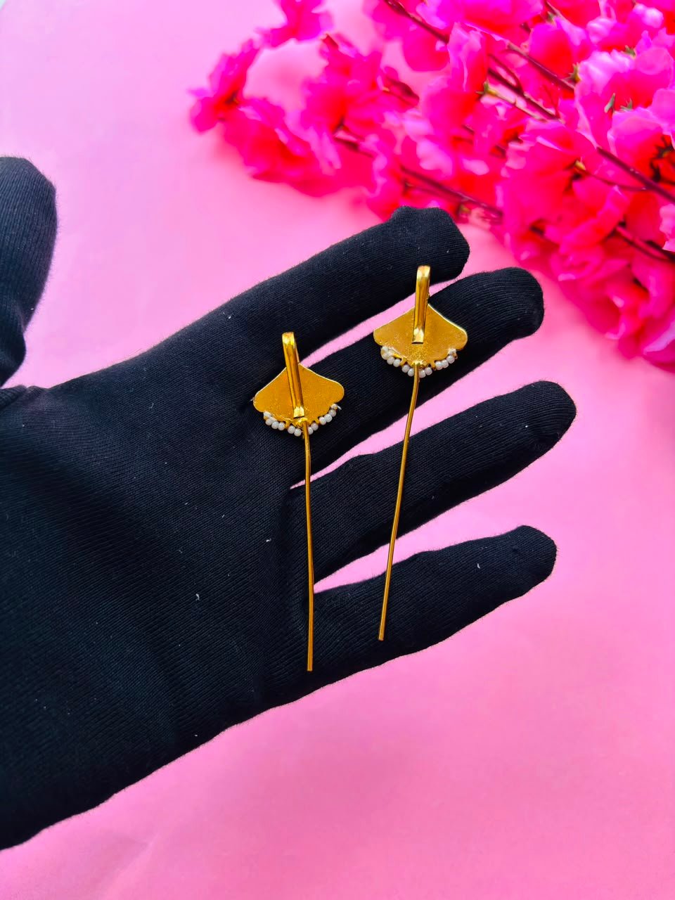 Gold Plated Kundan Ear Cuff - Image 6