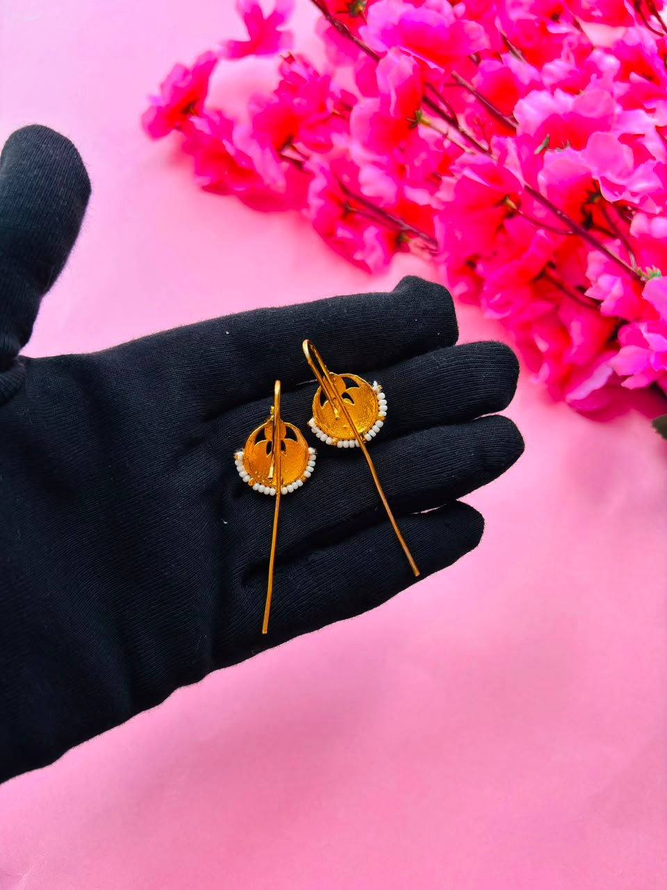Gold Plated Kundan Ear Cuff - Image 6