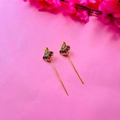 Gold Plated Kundan Ear Cuff