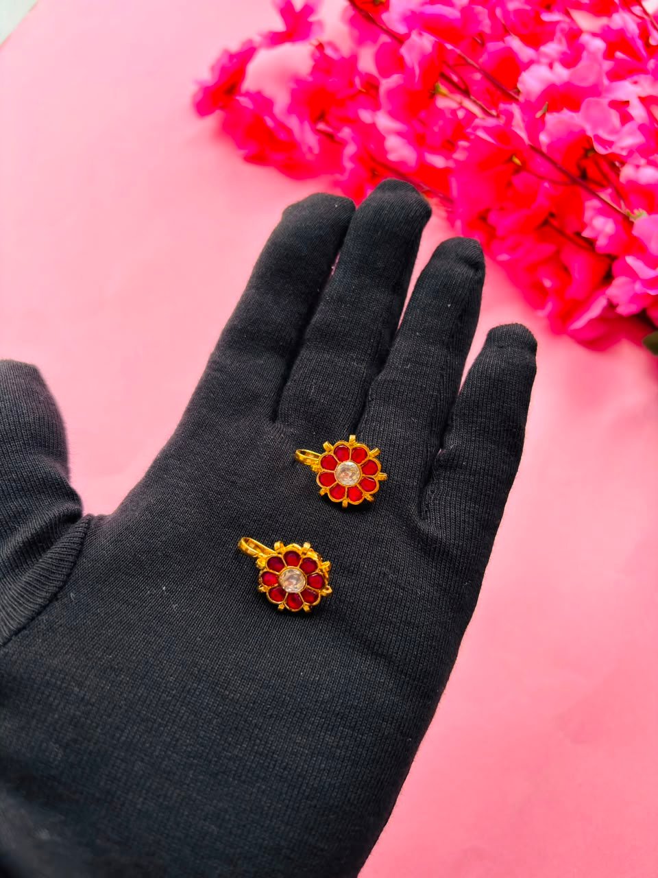 Gold Plated Kundan Ear Cuff