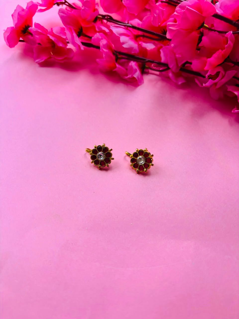 Gold Plated Kundan Ear Cuff - Image 3