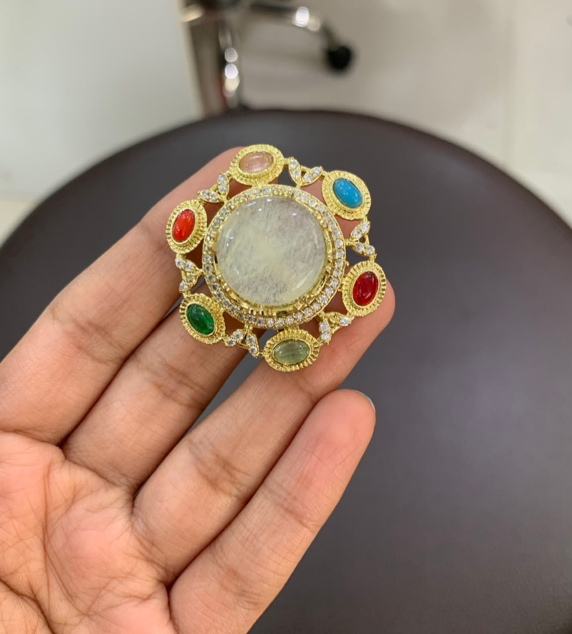 Victorian Style Gemstone Statement Rings - Image 5