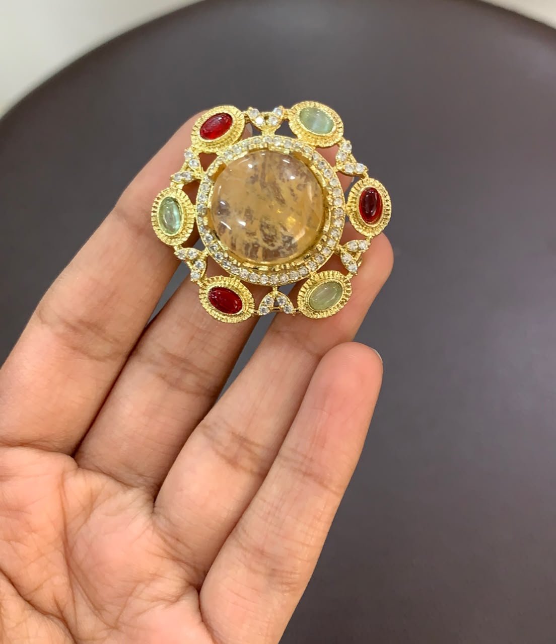 Victorian Style Gemstone Statement Rings - Image 3