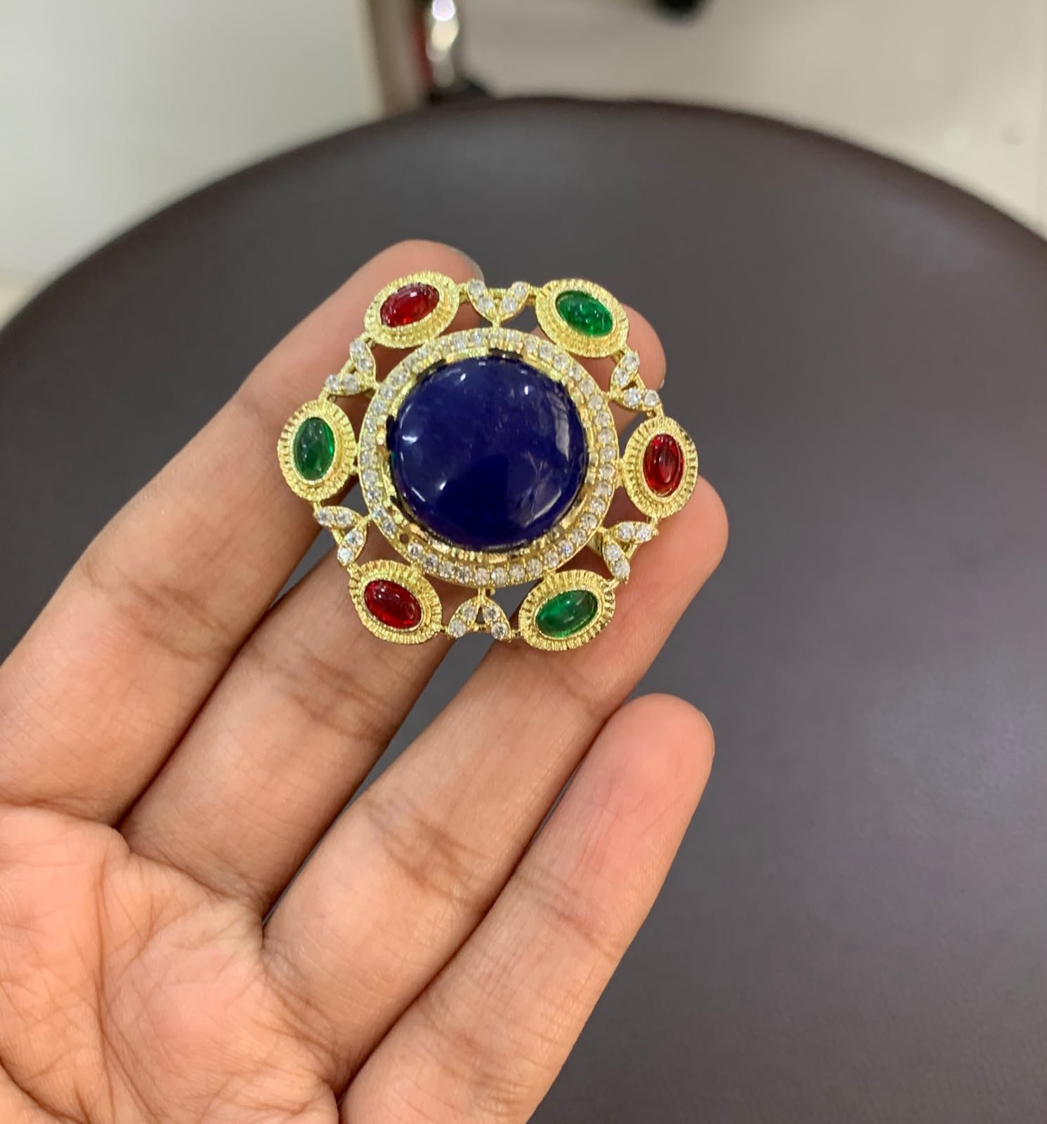 Victorian Style Gemstone Statement Rings - Image 2