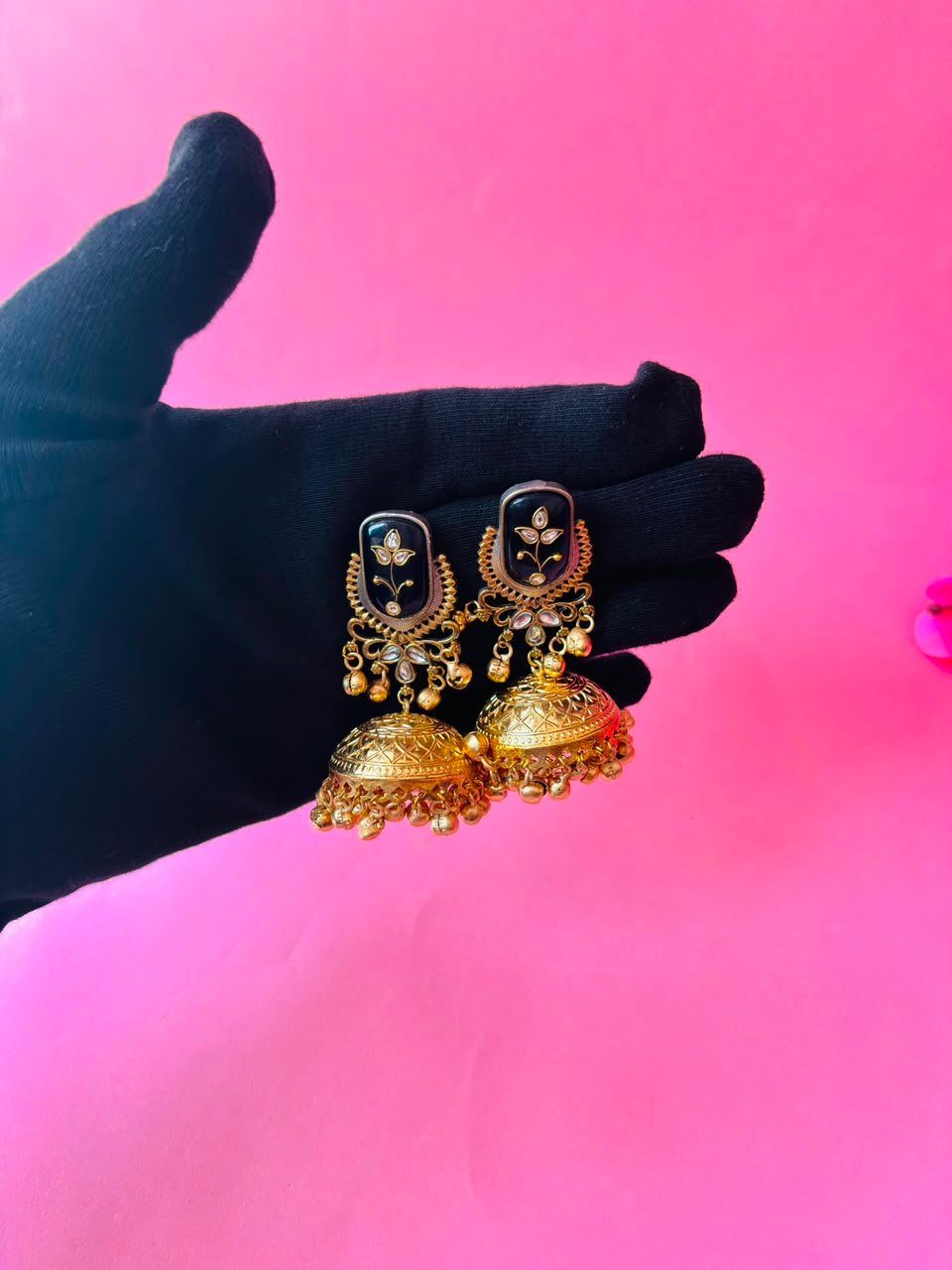 Handcrafted Ethnic Jhumkas - Image 4