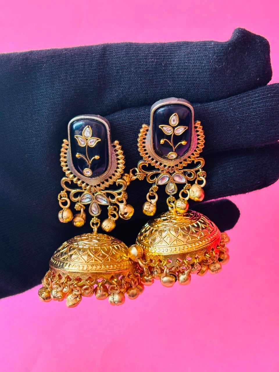 Handcrafted Ethnic Jhumkas - Image 5