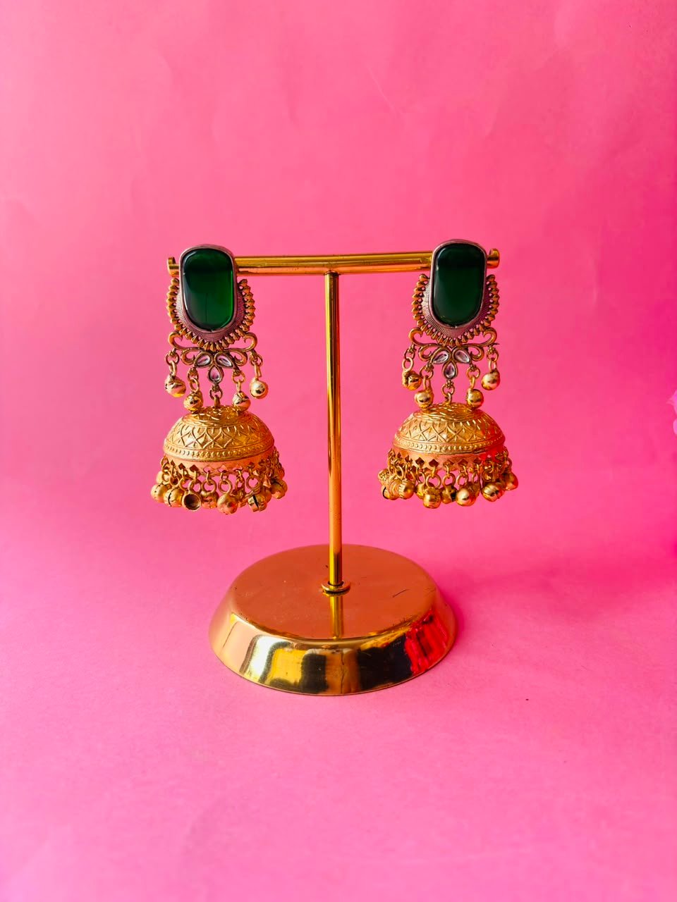 Handcrafted Ethnic Jhumkas - Image 2