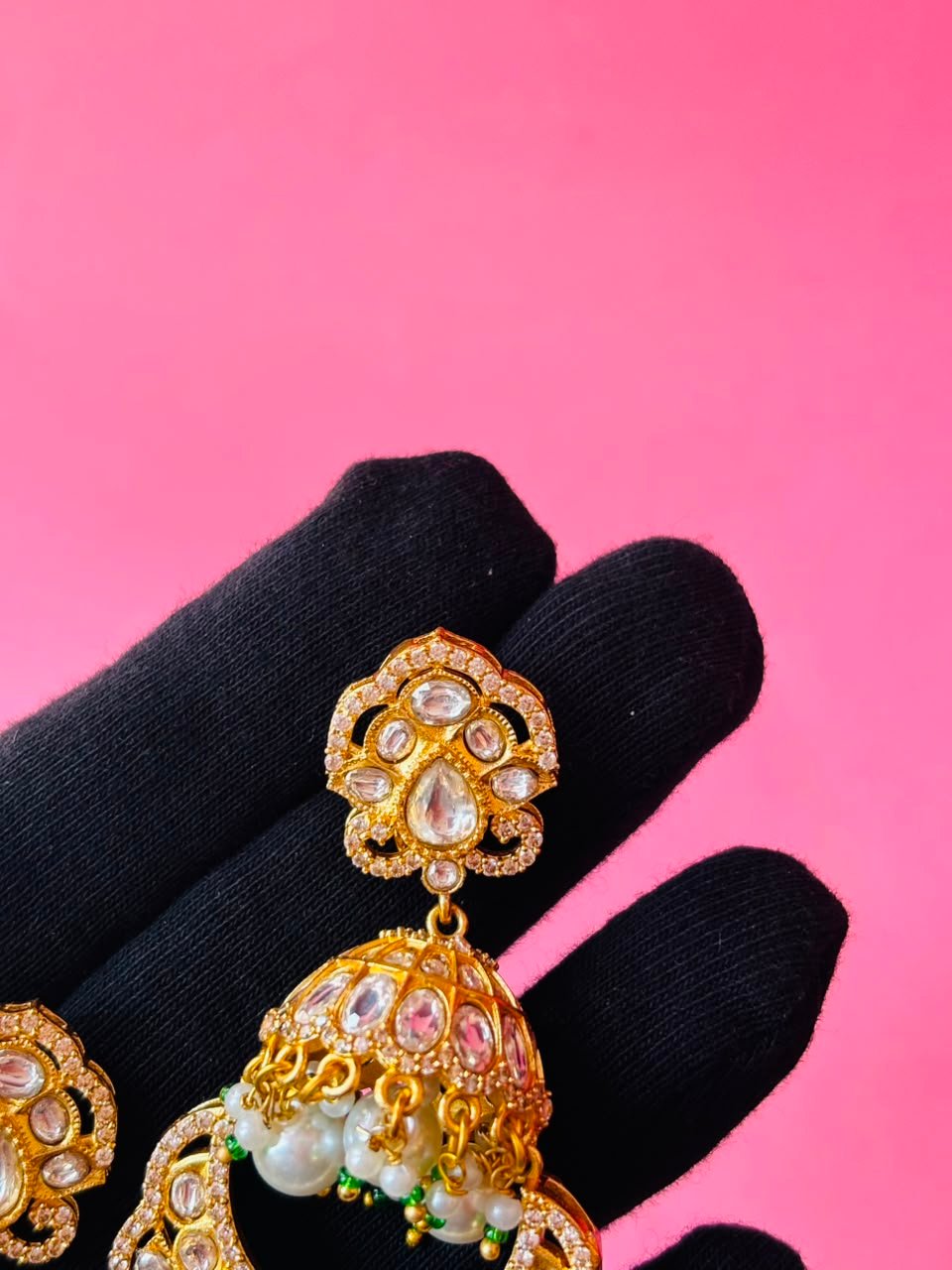 Elegant Ethnic Jhumka Earrings - Image 6